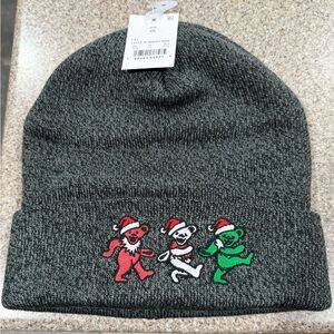 Men's Grateful Dead Beanie, Charcoal Gray, Size OS, NWT!